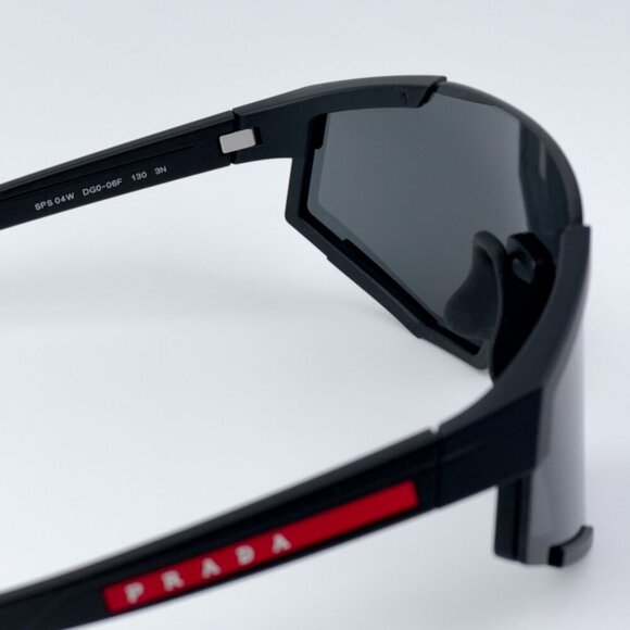 Prada Linea Rossa PS04WS DG006F BRAND NEW Sunglasses Black Rubber Grey Unisex - Picture 9 of 11